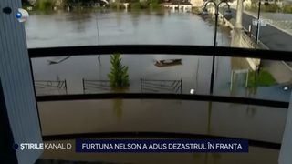 VIDEO-Furtuna Nelson a adus dezastrul în Franța. Sute de localnici au trebuit să își părăsească locuințele