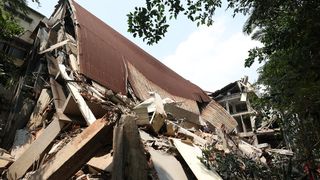 Pagubele cutremurului din Taiwan