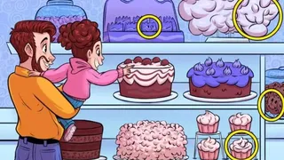 Iluzie optică virală: poți să găsești 4 chipuri printre torturi de mai jos?