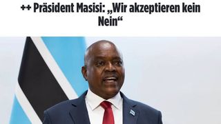 Președintele Botswanei, Mokgweetsi Masisi, interviu &icirc;n revista Bild