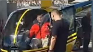 Elicopter la benzinărie