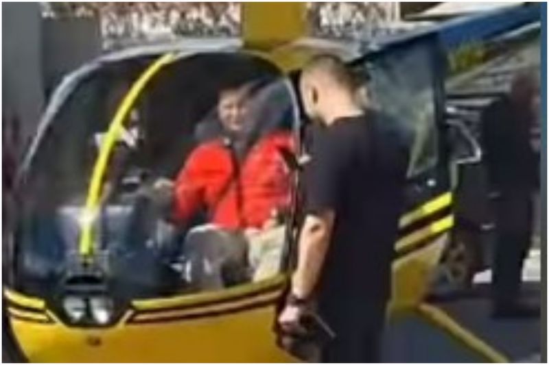 Elicopter la benzinărie