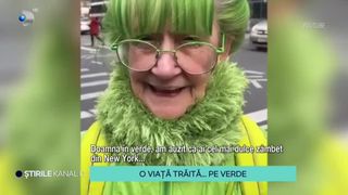 VIDEO- Ea este femeie care &icirc;și trăiește viața &icirc;ntr-o singură culoare: verde! Cum arată Green Lady, Elizabeth Sweetheart?