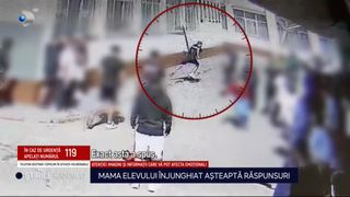 VIDEO - Mărturiile mamei băiatului &icirc;njunghiat &icirc;n curtea liceului: "Cum intră un huligan cu sabia să taie un copil?!". &Icirc;n ce stare se află băiatul?