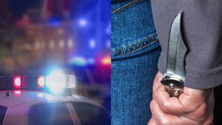 Elev atacat cu cuțitul de un bărbat, pe stradă, în Galați. Atacatorul a devenit agresiv și cu oamenii legii sosiți la fața locului