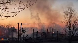 Incendiu plajă Corbu