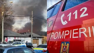 VIDEO - Incendiu puternic în Sectorul 1 al Capitalei! Un depozit de cherestea a fost cuprins de flăcări