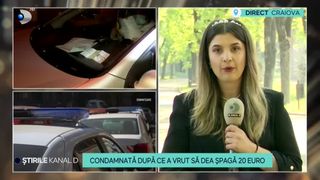 VIDEO - Condamnată după ce a vrut să dea șpagă de 20 euro. Ce pedeapsă a primit o gorjeancă?