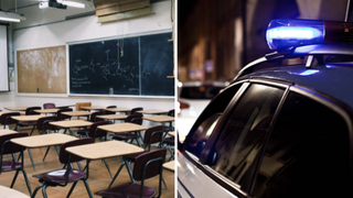 Un elev a creat panică într-o școală, după ce a a dus un stabilizator de bombă.