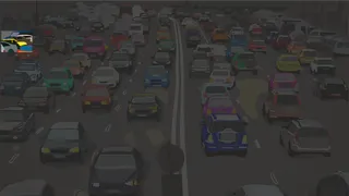 Mașina galbenă, ascunsă în parcare