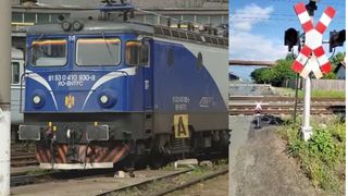 Ce amendă usturătoare a primit o șoferiță din Arad care rămas prinsă între barierele de cale ferată