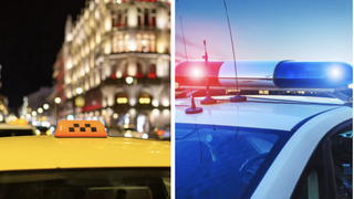 Clienții unui taxi au trăit clipe de groază, după ce mașina s-a răsturnat pe podul rutier de la Medgidia