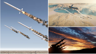 Ilustrație foto atac cu drone și rachete