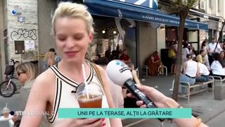 VIDEO - Vremea frumoasă și caldă i-a trimis pe rom&acirc;ni la terase sau la grătare