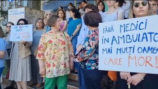 VIDEO. Medicii specialiști din ambulatoriu, protest &icirc;mpotriva noilor decontări de la CNAS. Ce se schimbă de la 1 iulie?
