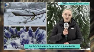 VIDEO - La Cluj a nins ca în povești în luna aprilie! Imaginile cu zăpada au ajuns pe internet