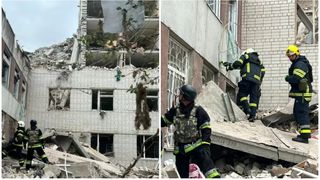 Un bloc de locuințe din Ucraina, spulberat de o rachetă a Rusiei. Cel puțin 14 morți și mulți dispăruți