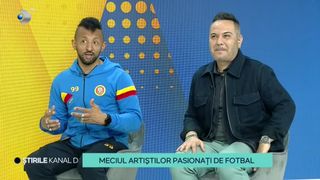 VIDEO - Meciul artiștilor pasionați de fotbal. Kamara și Deniz Cem, doi dintre jucătorii echipelor