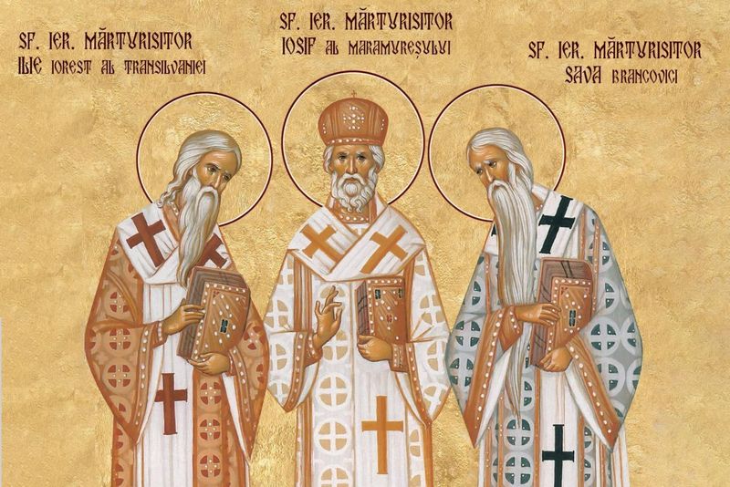 Sfinții ierarhi mărturisitori Ilie Iorest, Sava Brancovici și Iosif din Maramureș