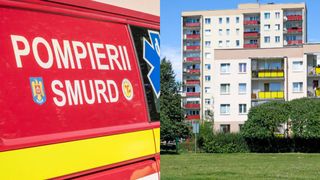 Un copil a căzut de la etaj, în timp ce se juca cu sora mai mare. Mama micuților nu a putut face nimic pentru a preveni incidentul