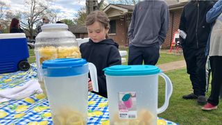 fetita care vinde limonada