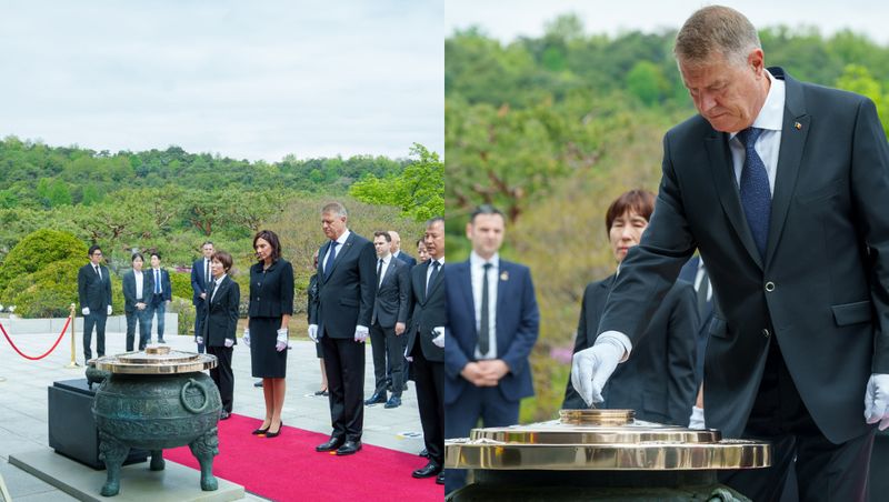 Carmen și Klaus Iohannis Coreea