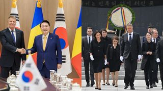 Carmen și Klaus Iohannis Coreea