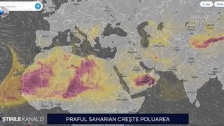 Un ciclon care s-a format &icirc;n Marea Mediterană a fost responsabil pentru acest fenomen repetat de transport de praf dinspre Sahara spre Europa de Est.&nbsp;