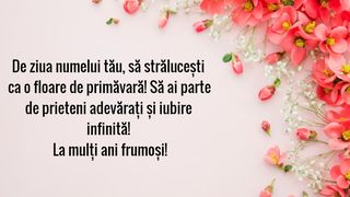 felicitare de ziua numelui de florii