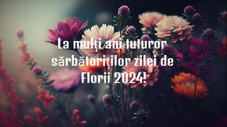 felicitare florii