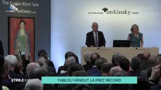 VIDEO- Tabloul pictorului  Gustav Klimt, v&acirc;ndut la preț record. Care este suma la care acesta a fost v&acirc;ndut recent la Viena