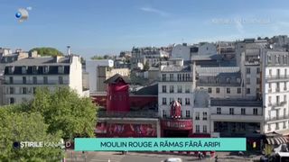 VIDEO-Moulin Rouge a rămas fără aripi. ,,Pur și simplu aripile au căzut &icirc;n această noapte &icirc;n jurul orei două.  &Icirc;n același timp și fațada este avariată''