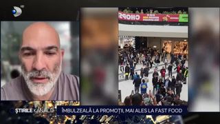 VIDEO: &Icirc;mbulzeală la promoții, mai ales la fast-food. V&acirc;nzări record &icirc;n prima zi de la deschiderea mall-ului: &rdquo;Uitați-vă &icirc;n spate ce cozi sunt!&rdquo;