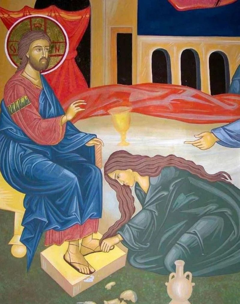 fecioara care i-a spalat picioarele lui iisus