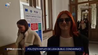 VIDEO- Polițiștii mituiți de Lidia Buble, condamnați la închisoare cu suspendare.  Cântăreața s-a ales cu o pedeapsă mult mai blândă