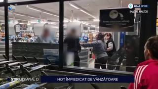 VIDEO- A fost prins hoțul de ciocolată! Cât valorau produsele pe care a încercat să le fure?
