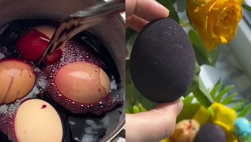 Trucuri vopsit ouă natural