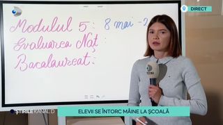 VIDEO. Elevii se întorc miercuri la școală