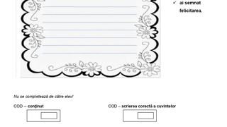 Evaluare Națională 2024 clasa a 2-a pentru Limba Română scris - pag 2