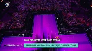 VIDEO- Tensiuni la Eurovision, Elveția câștigătoare. Prezența Israelului a fost contestată în contextul războiului din Fâşia Gaza
