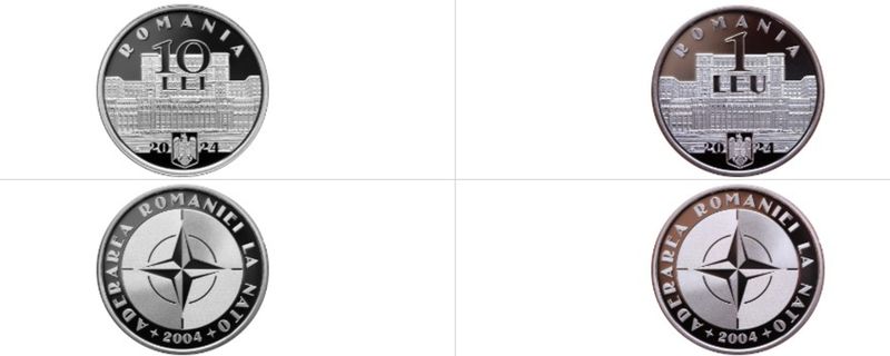 monede bnr 20 de ani de la aderarea romaniei la nato