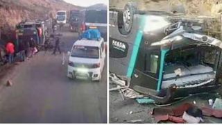 Autobuz căzut &icirc;ntr-o prăpastie de 50 de metri. Cel puțin 16 morți și zeci de răniți