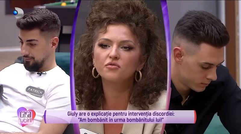 Patrick îi aruncă bomba lui Giuly. "Crezi că sunt îndrăgostit în secret de tine" 