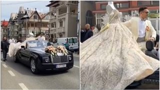 Ce a pățit socrul mare de la nunta faraonică din Teleorman.  Alaiul de mașini Rols-Royce a blocat circulaţia din oraș