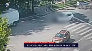 VIDEO Bunică și nepoată, spulberate pe o trecere de pietoni din Capitală! Care este starea copilei de 8 ani?