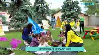 VIDEO Drumul spre a fi un adult responsabil &icirc;ncepe de mic! Copiii de grădiniță &icirc;nvață cum să aibă grijă de mediul &icirc;nconjurător