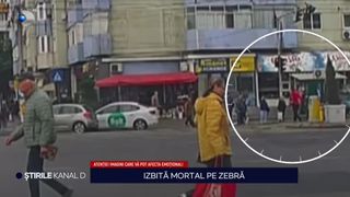 VIDEO O femeie din București, izbită mortal pe zebră