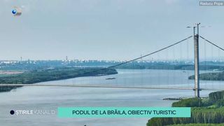 VIDEO Deși a avut probleme de c&acirc;nd a fost dat &icirc;n circulație, podul de la Brăila a devenit acum obiectiv turistic