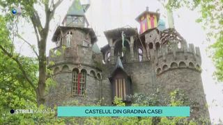 VIDEO Un olandez de 76 de ani și-a construit un castel chiar în curtea casei sale! De cât timp a avut nevoie