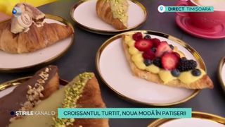 VIDEO Croissantul turtit, noul trend în materie de patiserie! Acest produs este mai prietenos cu silueta decât varianta obișnuită